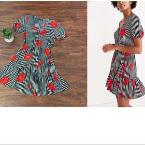 Madewell Floral Ruffle Wrap Dress 2